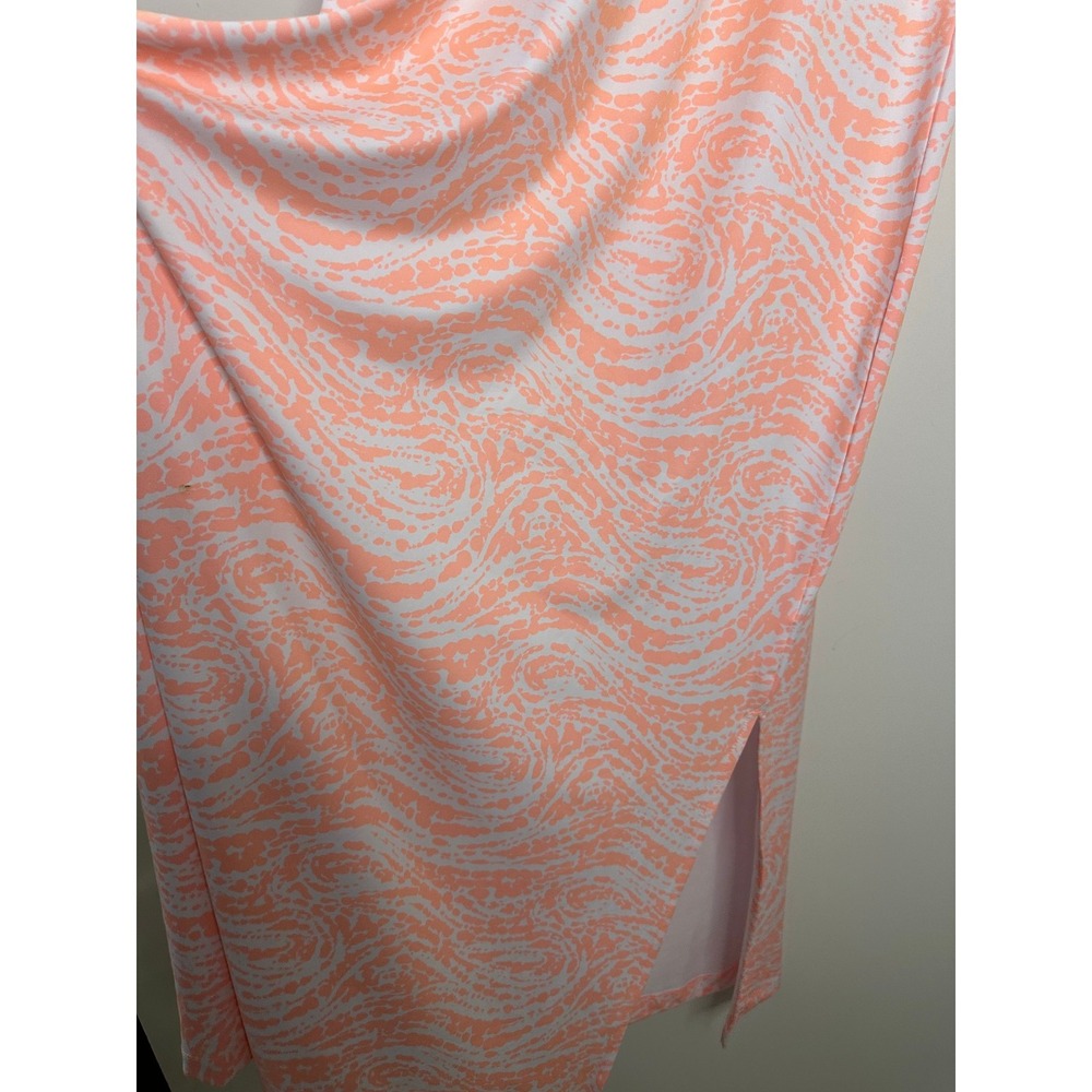 Columbia PFG Freezer Maxi Dress UPF 50 Tiki Pink Swirlscape Stretch Peach Large - Picture 7 of 16